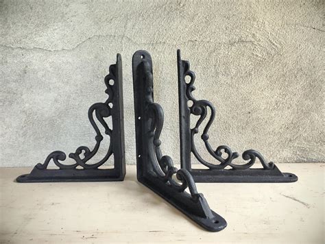 vintage metal brackets for shelves|wrought iron brackets for shelves.